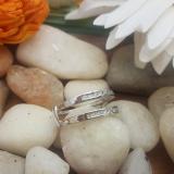 0.25 Carat (ctw) 10k White Gold Round Diamond Ladies Anniversary Wedding Band Guard Double Ring 1/4 CT