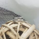 0.25 Carat (ctw) 10k White Gold Round Diamond Ladies Anniversary Wedding Band Guard Double Ring 1/4 CT
