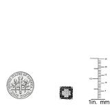 0.85 Carat (ctw) Sterling Silver Mens Ladies Unisex Round Black & White Diamond Micro Pave Ice Cube Stud Earrings