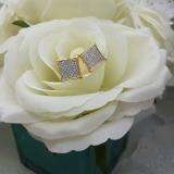 0.25 Carat (ctw) 14K Yellow Gold Round Diamond Two Tone Stud Kite Shaped Micro Pave Earrings 1/4 CT