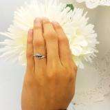 0.25 Carat (ctw) Sterling Silver Round Black & White Diamond Ladies Swirl 3 Stone Engagement Bridal Promise Ring 1/4 CT