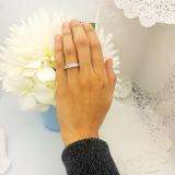 0.75 Carat (ctw) 14k White Gold Princess Diamond Ladies Anniversary Wedding Stackable Ring Band