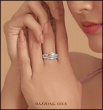 0.50 Carat (ctw) 14K Rose Gold Round Diamond Ladies Halo Style Bridal Engagement Ring Matching Band Set 1/2 CT