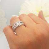 1.00 Carat (ctw) 14k White Gold Round Diamond Ladies Bridal Engagement Ring Matching Band Set