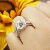1.25 Carat (ctw) 14k White Gold Round Diamond Ladies Bridal Semi Mount Ring (No Center Stone)