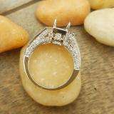 1.25 Carat (ctw) 14k White Gold Round Diamond Ladies Bridal Semi Mount Ring (No Center Stone)