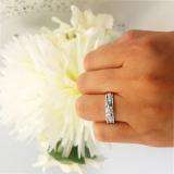 0.40 Carat (ctw) 14k White Gold Round Diamond Ladies Bridal Engagement Ring Set