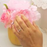 0.18 Carat (ctw) 18k White Gold Round Diamond Ladies Bridal Promise Engagement Ring