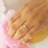 0.18 Carat (ctw) 18k White Gold Round Diamond Ladies Bridal Promise Engagement Ring