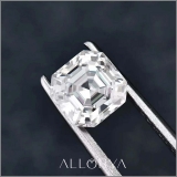 ALLORYA IGI Certified 1.00 Carat Single Loose Asscher Lab Grown White Diamond (Colors I or Better & Clarity VS2)