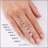ALLORYA IGI Certified 1.00 Carat Single Loose Asscher Lab Grown White Diamond (Colors I or Better & Clarity VS2)