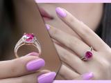 Cushion 8mm Ruby & Round White Diamond Halo Style Split Shank Engagement Ring for Women (White Diamond: 0.40 CT, Color I-J, Clarity I1-I2) in 14K Rose Gold