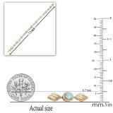 6X4 mm Oval Lab Created Opal Ladies Bracelet with Natural Diamond Accent Yellow Gold Plated Silver