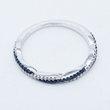 0.35 Carat (ctw) 14K White Gold Round White Diamond Ladies Bridal Anniversary Wedding Band Stackable Ring 1/3 CT