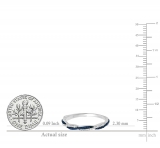 0.35 Carat (ctw) 14K White Gold Round White Diamond Ladies Bridal Anniversary Wedding Band Stackable Ring 1/3 CT