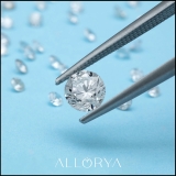 ALLORYA IGI Certified 2.00 Carat Single Loose Round Lab Grown White Diamond (Color E or Better & Clarity VS2)