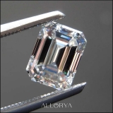 ALLORYA IGI Certified 1.00 Carat Single Loose Emerald Cut Lab Grown White Diamond (Colors G or Better & Clarity VS2)