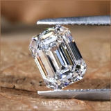 ALLORYA IGI Certified 1.00 Carat Single Loose Emerald Cut Lab Grown White Diamond (Colors G or Better & Clarity VS2)