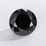 Loose 1.00ct Round Black Diamond Stone