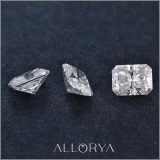 ALLORYA IGI Certified 1.00 Carat Single Loose Radiant Cut Lab Grown White Diamond (Colors I or Better & Clarity VS2)