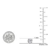 3.00 Carat (ctw) Round Moissanite Ladies Solitaire Fashion Stud Earrings 14K White Gold