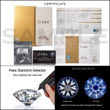 GRA Certified D Color VVS1 1.50 Cttw Round Moissanite Halo Bridal Wedding Ring Set for Women in 925 Sterling Silver