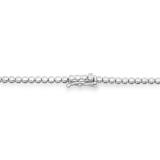 1.98 Carat (ctw) 14K White Gold Round Cut Diamond Tennis Necklace 2 CT