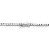 7.50 Carat (ctw) 14K White Gold Round Cut Diamond Tennis Necklace