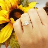 Certified 1.01 Carat (ctw) 14K White Gold Real Princess Diamond Ladies Engagement Solitaire Ring