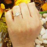 Certified 1.01 Carat (ctw) 14K White Gold Real Princess Diamond Ladies Engagement Solitaire Ring