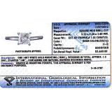 Certified 1.02 Carat (ctw) 14K White Gold Princess Cut Diamond Ladies Bridal Engagement Solitaire Ring 1 CT
