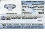 Certified 1.38 Carat (ctw) 14K White Gold Real Princess Cut Diamond Ladies Engagement Solitaire Ring