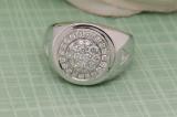 0.70 Carat (ctw) Round White Diamond Ladies Cluster Flower Engagement Ring 3/4 CT 18K White Gold