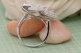 2.66 Carat (ctw) Baguette & Round Diamond Ladies Cocktail Engagement Ring 14K White Gold