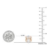 2.30 Carat (ctw) Baguette Princess & Round Diamond Ladies Fancy Engagement Ring 14K White & Rose Gold