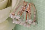 2.30 Carat (ctw) Baguette Princess & Round Diamond Ladies Fancy Engagement Ring 14K White & Rose Gold