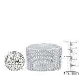 0.50 CT Platinum Plated Sterling Silver Fancy Design Round Diamond Men's Flashy Hip Hop Iced Pinky Ring