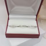 0.36 Carat (ctw) Plated Sterling Silver Round White Diamond Men & Womens Micro Pave Engagement Ring Trio Bridal Set 1/3 CT