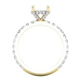 Semi mount platinum ring