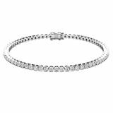 IGI CERTIFIED 2.00 Carat (ctw) Platinum Round Cut White Diamond Ladies Tennis Bracelet 2 CT