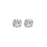 0.33 Carat (ctw) 14k White Gold Round Diamond Studs Earrings