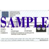 IGI CERTIFIED 0.48 Carat (ctw) 14K White Gold Round Cut White Diamond Ladies Solitaire Stud Earrings 1/2 CT