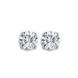 0.20 Carat (ctw) 14K White Gold Round Cut White Diamond Ladies Stud Earrings